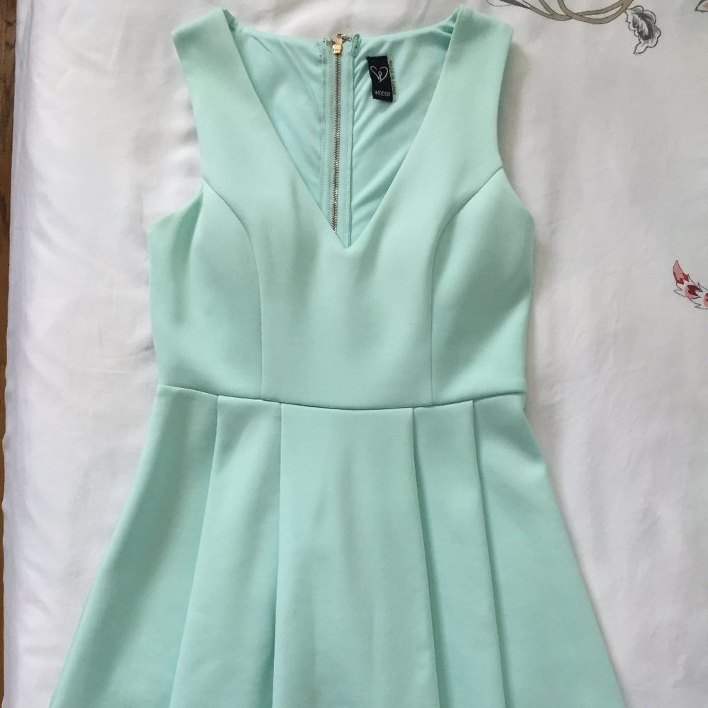 Baby Blue Skater Dress